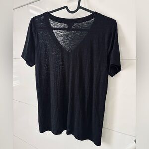 Ann Taylor Black Boyfriend Tee XS